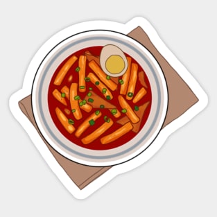 Kawai Tteokbokki korean food Sticker